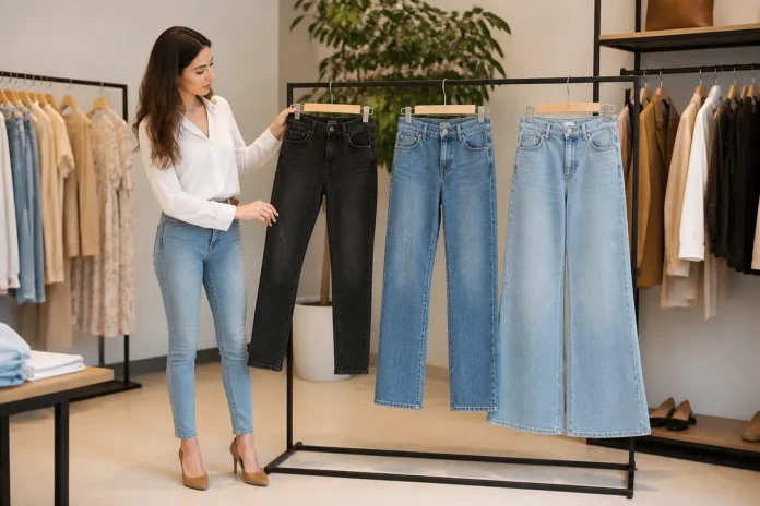 Jeanșii skinny au dispărut din magazine iar noile croieli schimbă silueta