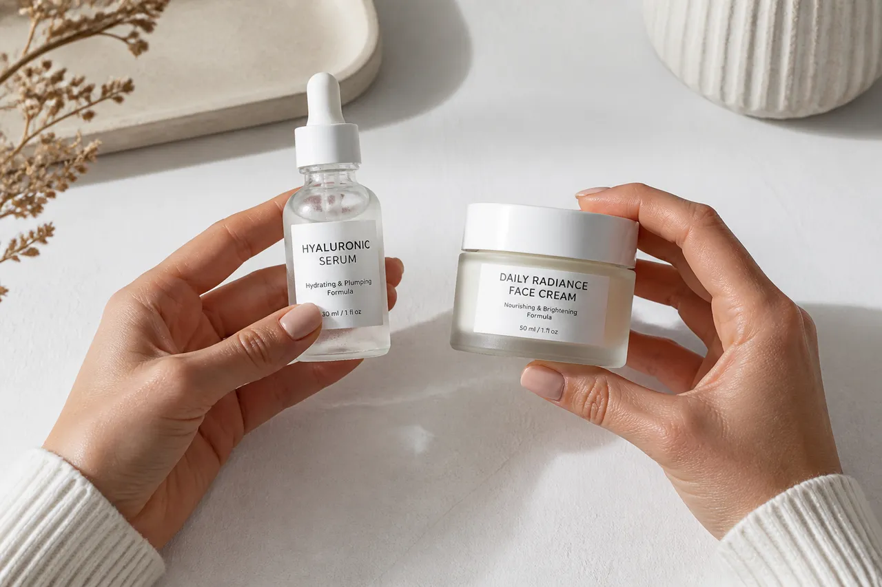 cremă versus ser cu acid hialuronic