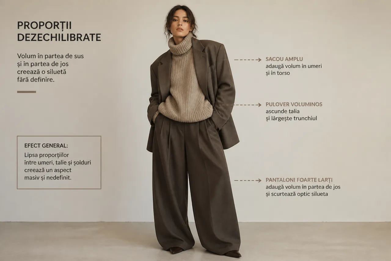 greșeli styling sacou oversized și volume vestimentare